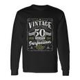 Vintage 50Th Birthday For Him 1972 Aged To Perfection Tshirt Long Sleeve T-Shirt Gifts ideas