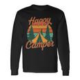Vintage Happy Camper Emblem Long Sleeve T-Shirt Gifts ideas