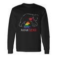 Vintage Rainbow Mama Bear Hugs Mom Mother Love Lgbt Pride Long Sleeve T-Shirt Gifts ideas