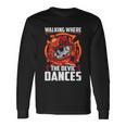 Walking Where The Evil Dances Proud To Be A Firefighter Usa Flag Long Sleeve T-Shirt Gifts ideas