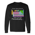 I Wear This Shirt Periodically Periodic Table Of Elements Long Sleeve T-Shirt Gifts ideas
