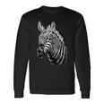 Wildlife Big Face Zebra Up Close Portrait Tshirt Long Sleeve T-Shirt Gifts ideas