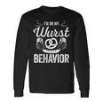 Wurst Behavior Oktoberfest German Festival Men Women Long Sleeve T-Shirt T-shirt Graphic Print Gifts ideas
