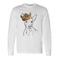 American Hairless Terrier Dog Wearing Crown Long Sleeve T-Shirt Gifts ideas