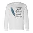 Jane Austen Agreeable Quote Long Sleeve T-Shirt Gifts ideas