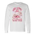 Scottie Scottish Terrier Just A Girl Who Loves Dog Flower Long Sleeve T-Shirt T-Shirt Gifts ideas