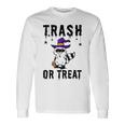 Trash Or Treat Trash Panda Witch Hat Halloween Costume Long Sleeve T-Shirt Gifts ideas
