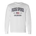 Usa Flag Stars &Amp Stripes Pagosa Springs Colorado Long Sleeve T-Shirt T-Shirt Gifts ideas