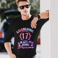 17 Years Of Being Awesome 17 Year Old Birthday Girl Long Sleeve T-Shirt Gifts for Him