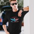 4Th Of July American Eagle Long Sleeve T-Shirt Gifts for Him