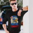 4Th Of July American Flag Bald Eagle Mullet You Free Tonight Long Sleeve T-Shirt Gifts for Him