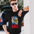 4Th Of July American Flag Bald Eagle Mullet Play Free Bird Long Sleeve T-Shirt Gifts for Him