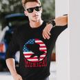 4Th Of July Eagle Mullet Murica Patriotic Flag Long Sleeve T-Shirt Gifts for Him