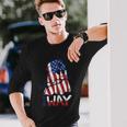 4Th Of July Independence Day Nurse On My Way Ghost Long Sleeve T-Shirt Gifts for Him