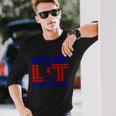 4Th Of July Lets Get Lit Fire Work Proud American Long Sleeve T-Shirt Gifts for Him