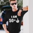 I Am 51 Middle Finger 51St Birthday Long Sleeve T-Shirt Gifts for Him