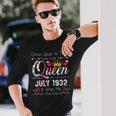 90 Years Birthday Girls 90Th Birthday Queen July 1932 Long Sleeve T-Shirt Gifts for Him