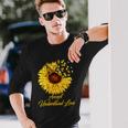 Accept Understand Love Sunflower Autism Long Sleeve T-Shirt Gifts for Him