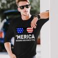 America Kicking Ass Since 1776 Tshirt Long Sleeve T-Shirt Gifts for Him