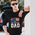 All American Dad Shirt Fourth 4Th Of July Sunglass Long Sleeve T-Shirt Gifts for Him