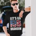 Anti Biden Fjb Lets Go Brandon Fjb Flag Image Apparel Long Sleeve T-Shirt Gifts for Him