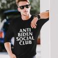 Anti Biden Anti Biden Social Club Long Sleeve T-Shirt Gifts for Him
