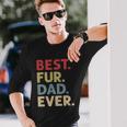 Best Fur Dad Ever For Men Cat Daddy Or Dog Father Tshirt Long Sleeve T-Shirt Gifts for Him
