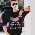 Big Sister Cute Cat Tshirt Long Sleeve T-Shirt Gifts for Him
