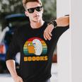 Boooks Ghost Librarian Book Lovers Halloween Costume Long Sleeve T-Shirt T-Shirt Gifts for Him