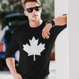 Canadian Flag Maple Leaf Canada Day Long Sleeve T-Shirt T-Shirt Gifts for Him