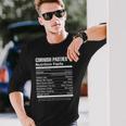 Cornish Pasties Nutrition Facts Long Sleeve T-Shirt T-Shirt Gifts for Him