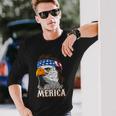 Eagle Mullet 4Th Of July Cool Usa American Flag Merica Long Sleeve T-Shirt Gifts for Him
