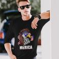 Eagle Mullet 4Th Of July Usa American Flag Merica V2 Long Sleeve T-Shirt Gifts for Him