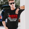 F Biden And FuK You For Voting For Him Long Sleeve T-Shirt Gifts for Him