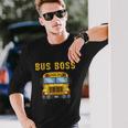Favorite Bus Driver Bus Retirement School Driving Long Sleeve T-Shirt Gifts for Him