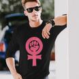 Feminism Venus Clenched Fist Symbol Rights Feminist Long Sleeve T-Shirt Gifts for Him