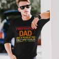Firefighter Firefighter Dad Like A Regular Dad Fireman Fathers Day Long Sleeve T-Shirt Gifts for Him