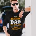 Firefighter Proud Firefighter Dad Most People Never Meet Their Heroes Long Sleeve T-Shirt Gifts for Him