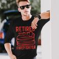 Firefighter Retired Firefighter Pension Retiring V2 Long Sleeve T-Shirt Gifts for Him