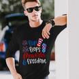 Flip Flops Fireworks And Freedom 4Th Of July Us Flag Long Sleeve T-Shirt Gifts for Him