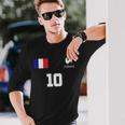 France Soccer Jersey Tshirt Long Sleeve T-Shirt Gifts for Him