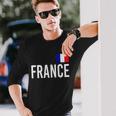 France Team Flag Logo Long Sleeve T-Shirt Gifts for Him