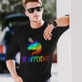 Gay Pride Unicorn Be Different Lgtb Long Sleeve T-Shirt Gifts for Him