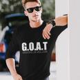 Goat Great Of All Time Tshirt V2 Long Sleeve T-Shirt Gifts for Him