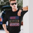 God Bless America Patriotic 4Th Of July Independence Day Long Sleeve T-Shirt Gifts for Him