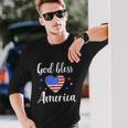 God Bless America For Patriotic Independence Day 4Th Of July Long Sleeve T-Shirt Gifts for Him