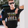 God Is Great Dogs Are Good And People Are Crazy Men Women Long Sleeve T-Shirt T-shirt Graphic Print Gifts for Him