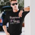 Happiness Is Being A Gaga Cute Grandma Long Sleeve T-Shirt T-Shirt Gifts for Him