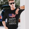 Happy 4Th Of July Independence Day God Bless America Long Sleeve T-Shirt Gifts for Him