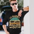 I Hate Pulling Out Boating Retro Boat Captain V2 Men Women Long Sleeve T-Shirt T-shirt Graphic Print Gifts for Him